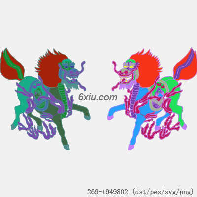 svg矢量绣花图下载