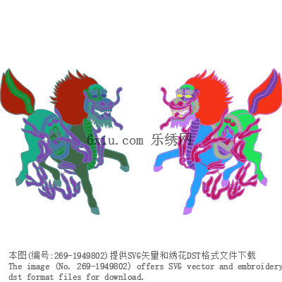 svg矢量绣花图下载