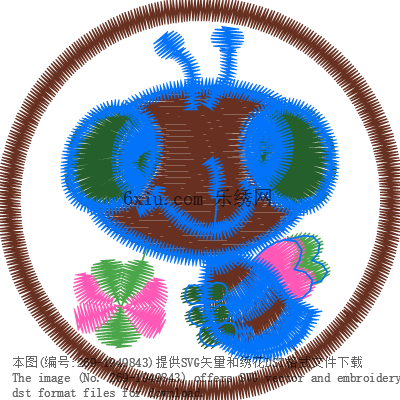 svg矢量绣花图下载