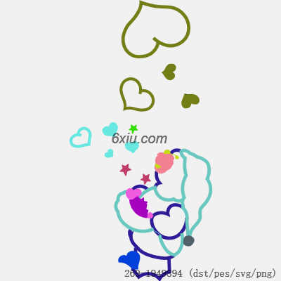 svg矢量绣花图下载