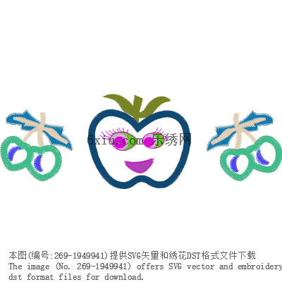 svg矢量绣花图下载