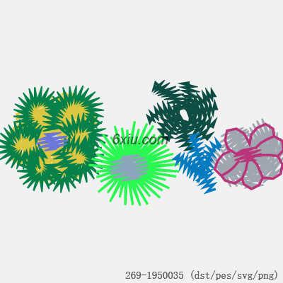 svg矢量绣花图下载