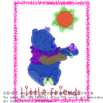 svg矢量绣花图下载