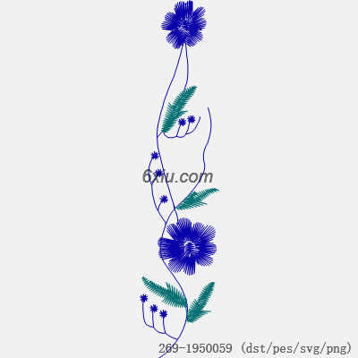 svg矢量绣花图下载