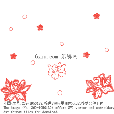 svg矢量绣花图下载