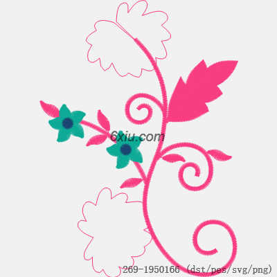 svg矢量绣花图下载