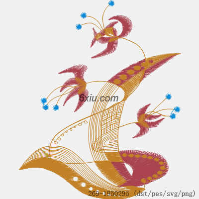 svg矢量绣花图下载