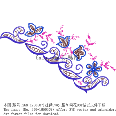 svg矢量绣花图下载