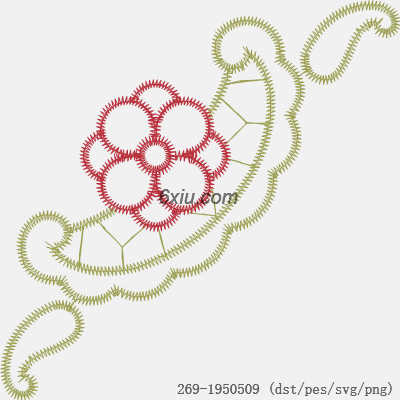 svg矢量绣花图下载