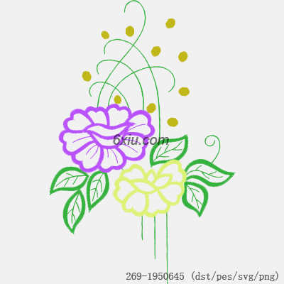 svg矢量绣花图下载