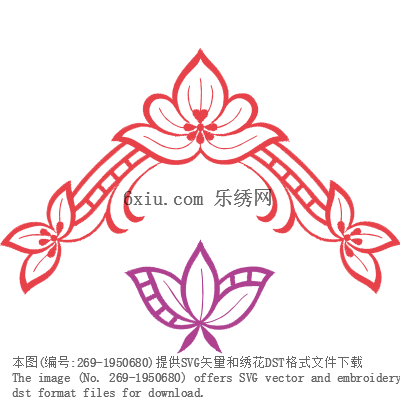 svg矢量绣花图下载