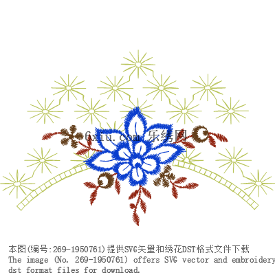svg矢量绣花图下载