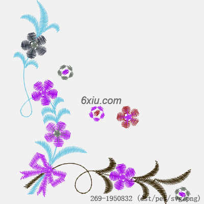 svg矢量绣花图下载