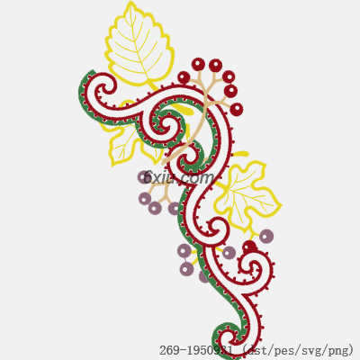 svg矢量绣花图下载