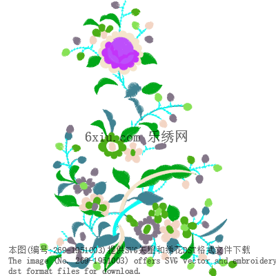 svg矢量绣花图下载