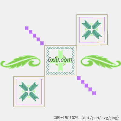 svg矢量绣花图下载