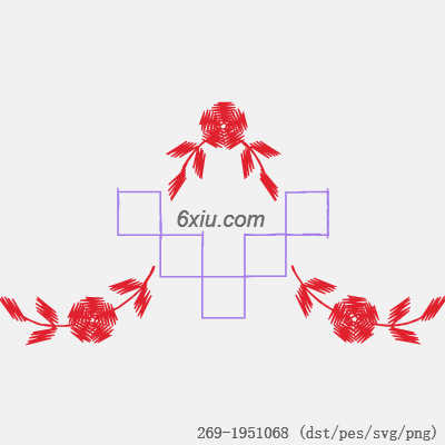 svg矢量绣花图下载