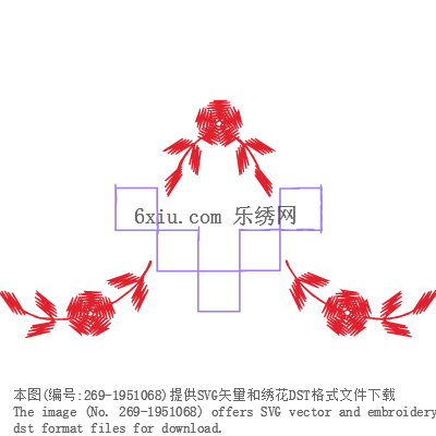 svg矢量绣花图下载