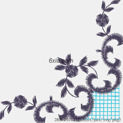 svg矢量绣花图下载