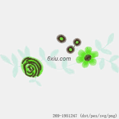 svg矢量绣花图下载