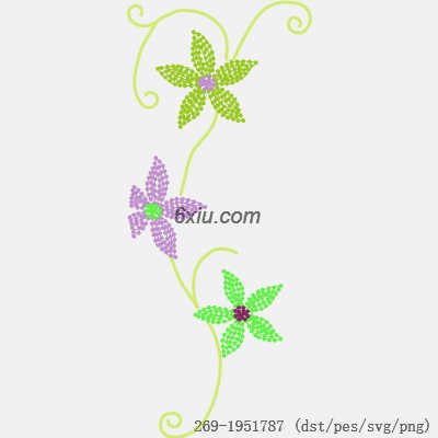 svg矢量绣花图下载