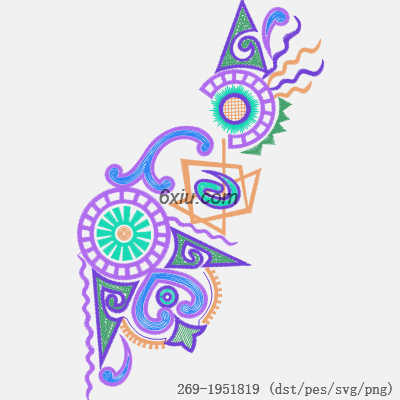 svg矢量绣花图下载