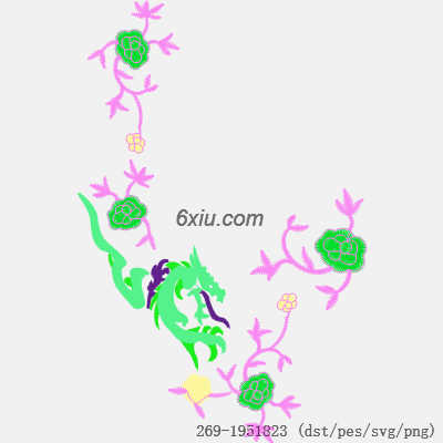 svg矢量绣花图下载