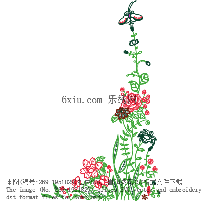 svg矢量绣花图下载
