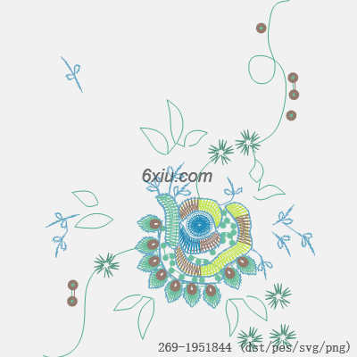 svg矢量绣花图下载