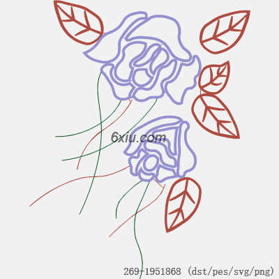 svg矢量绣花图下载