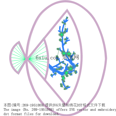 svg矢量绣花图下载