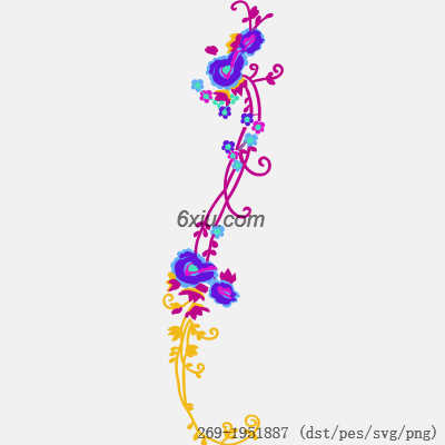svg矢量绣花图下载