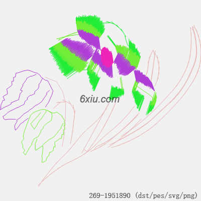 svg矢量绣花图下载