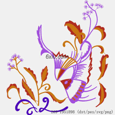 svg矢量绣花图下载
