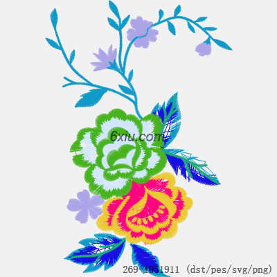 svg矢量绣花图下载