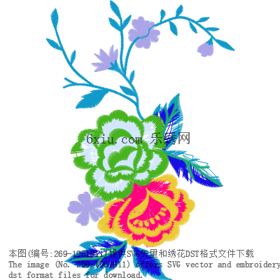 svg矢量绣花图下载