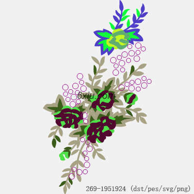 svg矢量绣花图下载