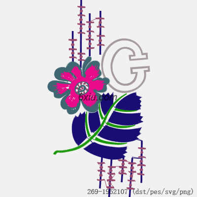 svg矢量绣花图下载