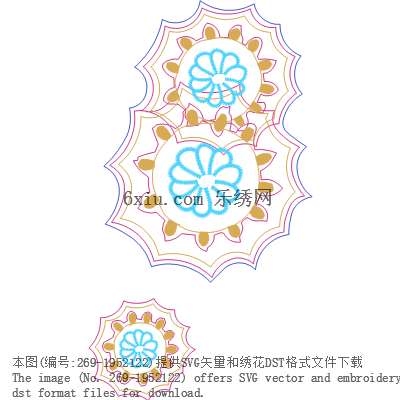 svg矢量绣花图下载