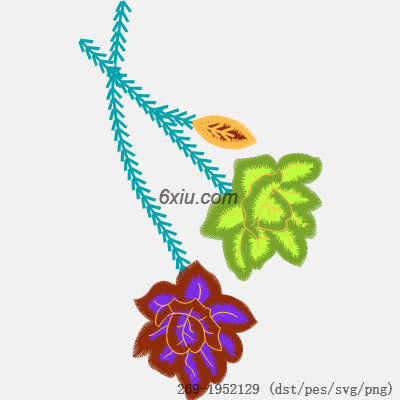 svg矢量绣花图下载