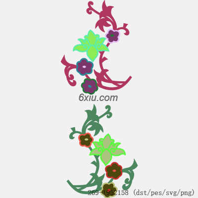 svg矢量绣花图下载