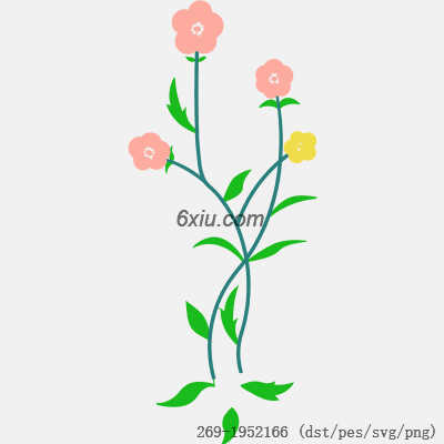 svg矢量绣花图下载