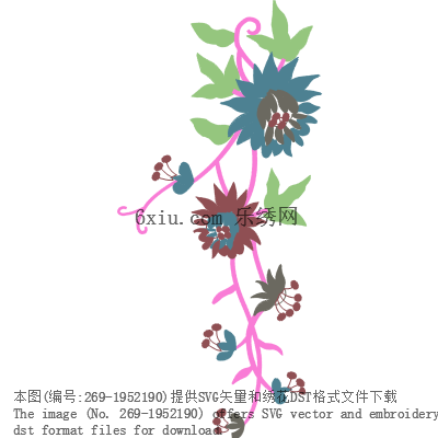 svg矢量绣花图下载