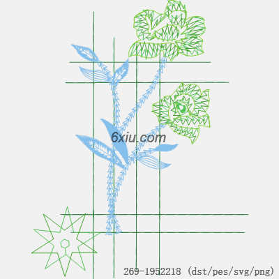 svg矢量绣花图下载