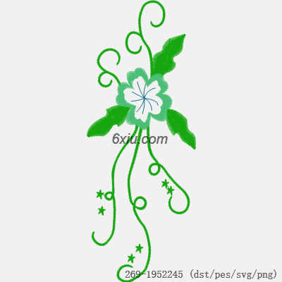 svg矢量绣花图下载