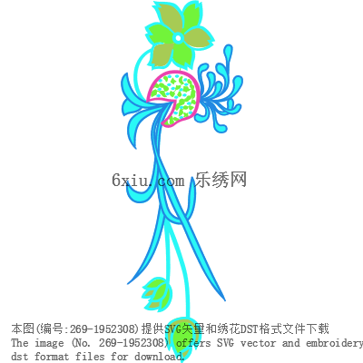 svg矢量绣花图下载