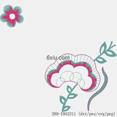 svg矢量绣花图下载