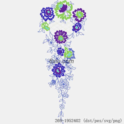 svg矢量绣花图下载