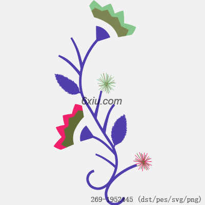 svg矢量绣花图下载