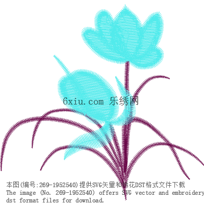 svg矢量绣花图下载